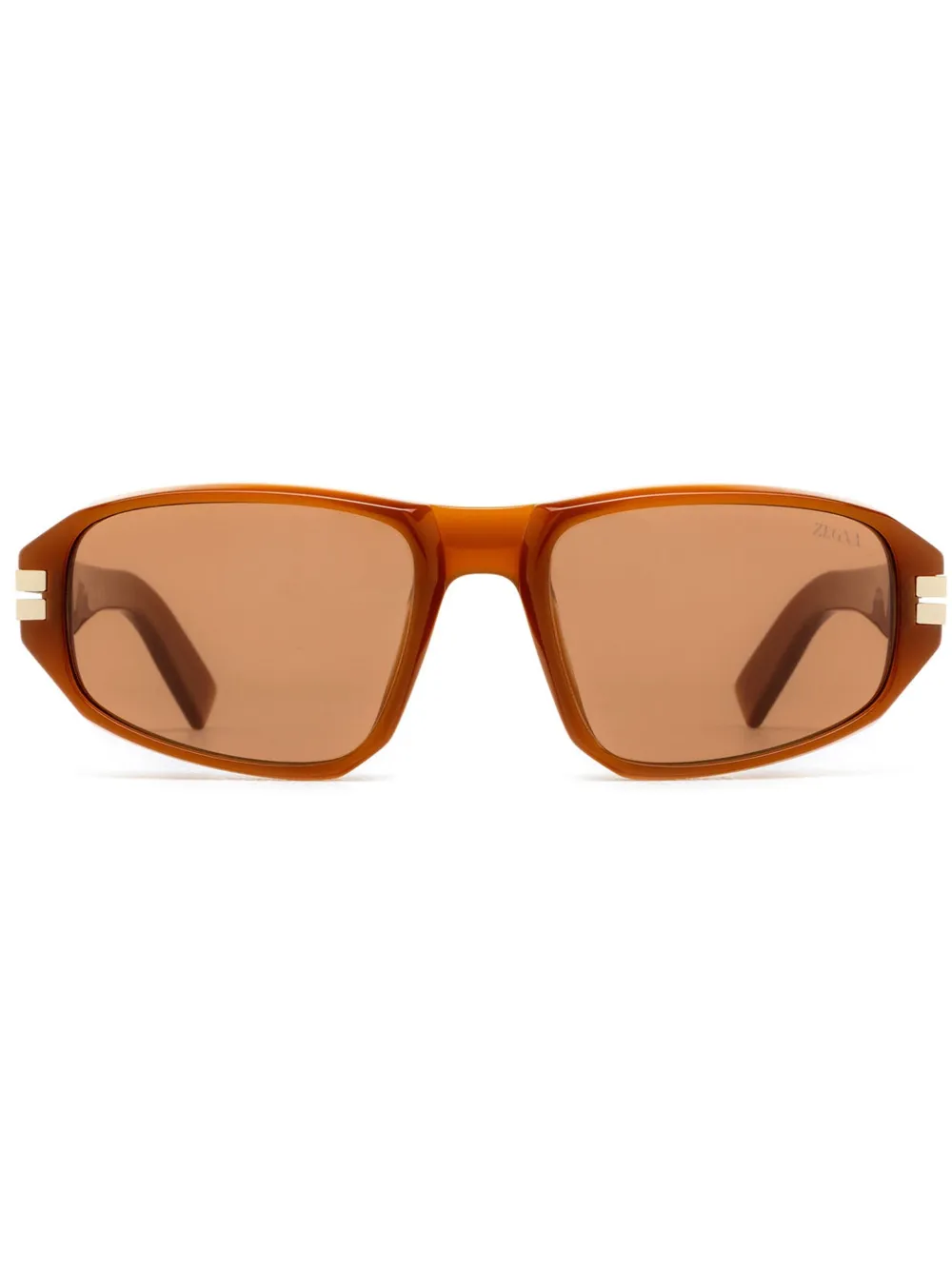 Zegna EZ0262 Shiny Light Brown - Marrone