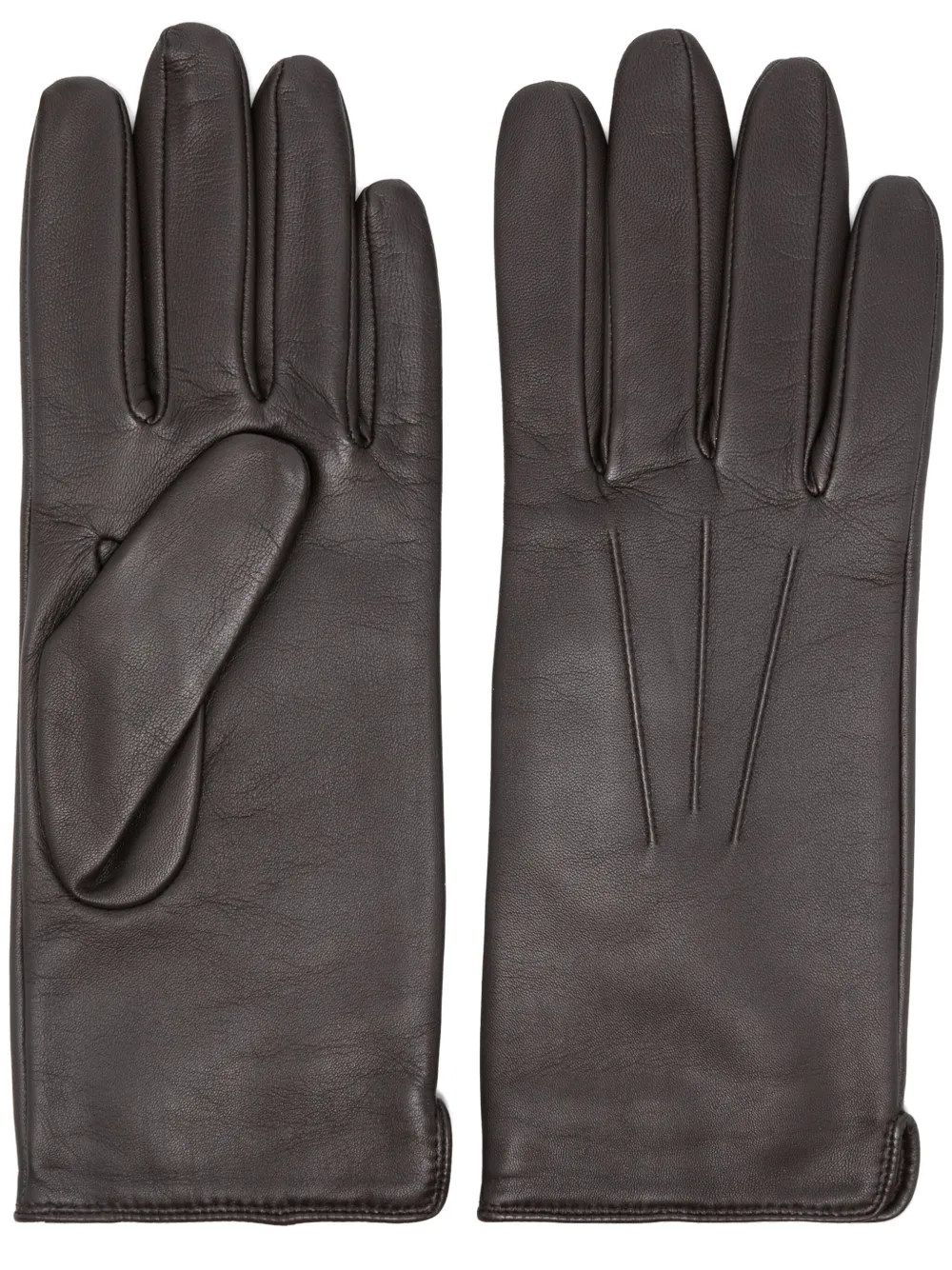 Aspinal Of London leather gloves - Marrone