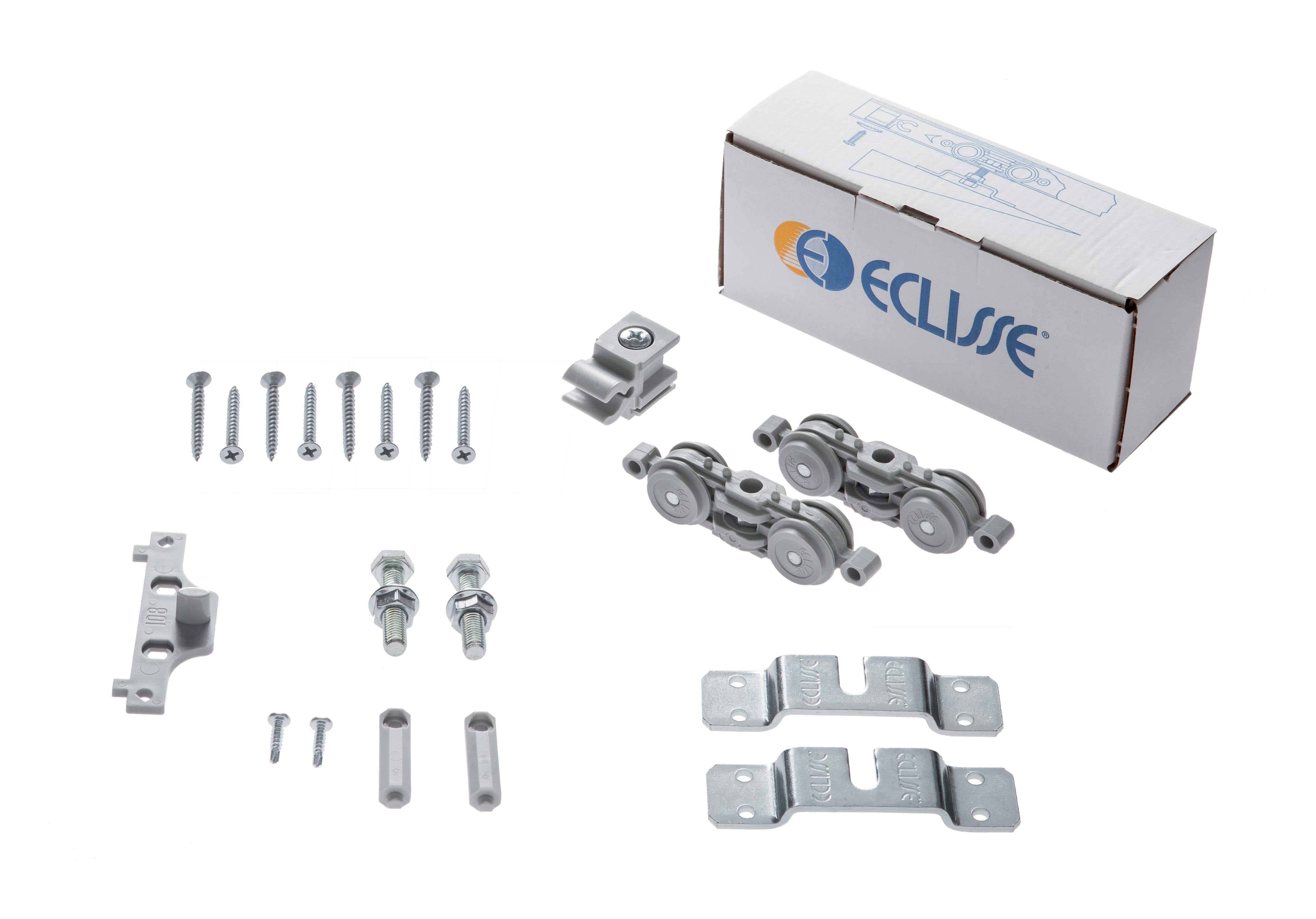 Kit carrello opfer75 per controtelai eclisse unico intonaco sp.90/125/150 kg.100