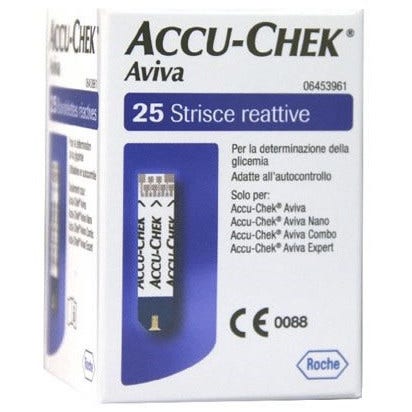 Accu-Chek Aviva 25 Strisce