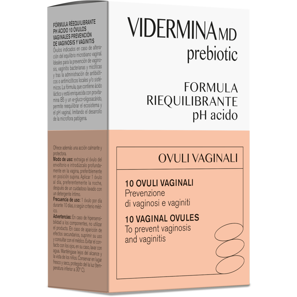 Vidermina Prebiotic Ovuli 10 Pezzi