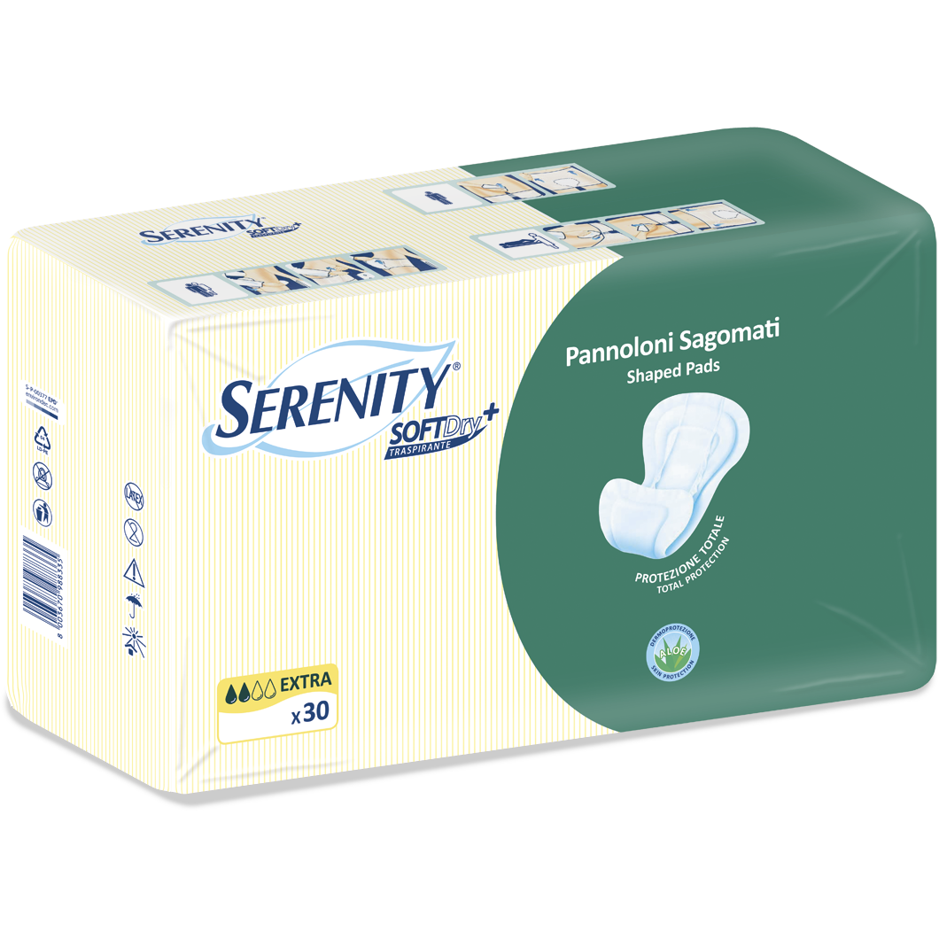 Serenity Soft Dry Pannolone Sagomato Extra 30 Pezzi