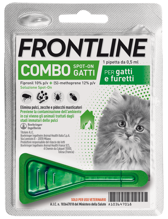 Frontline Combo Soluzione Spot On Gatti Furetti 1x0,5ml