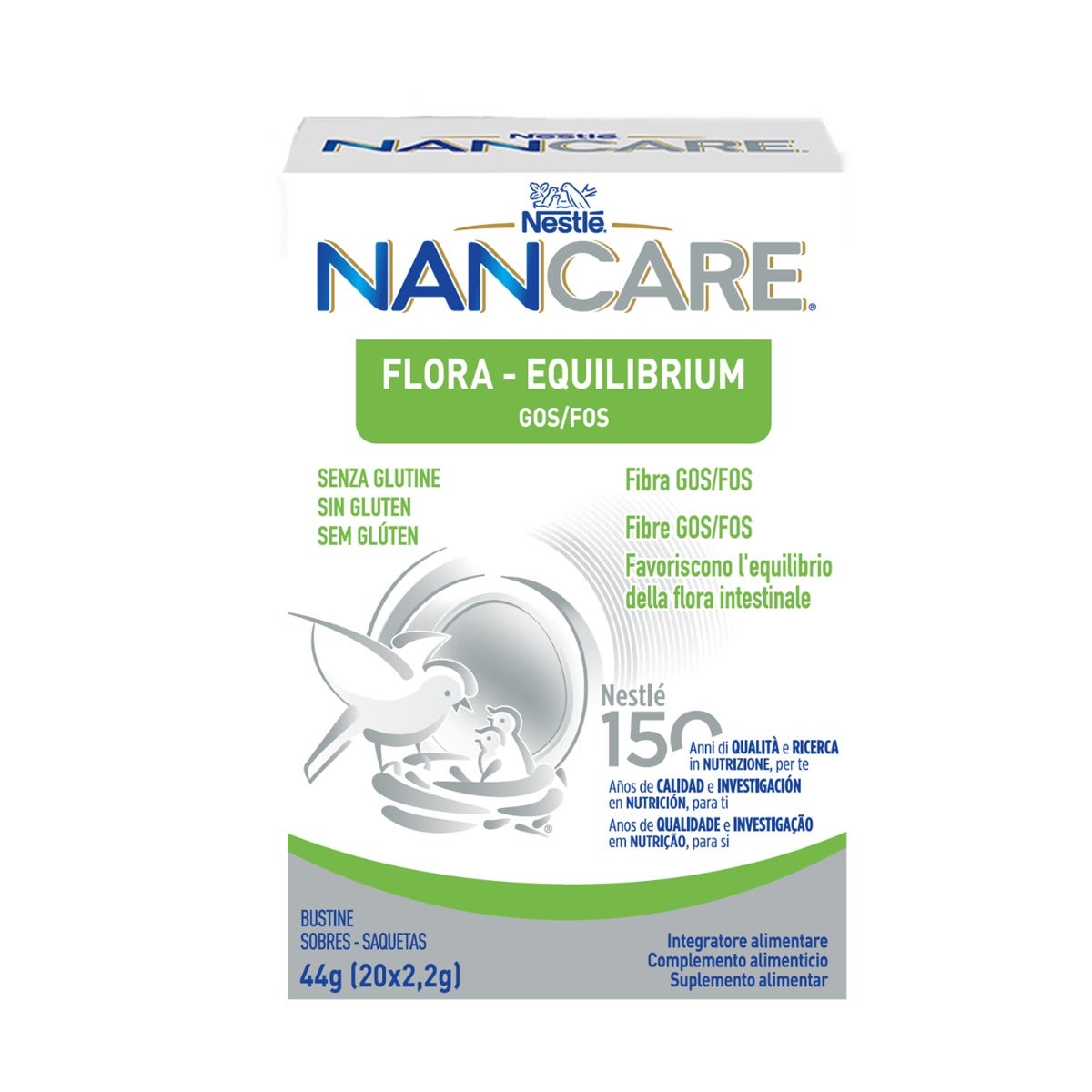Nestlé Nancare Flora-equilibrium Integratore Per Lattanti E Bambini Dalla Nascita 20 Bustine Da 2,2g