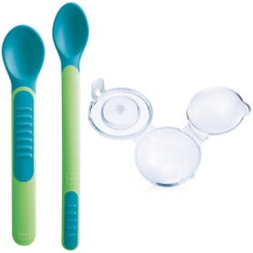 Mam Heat Sensitive Spoons&Cover Neutro 6M+