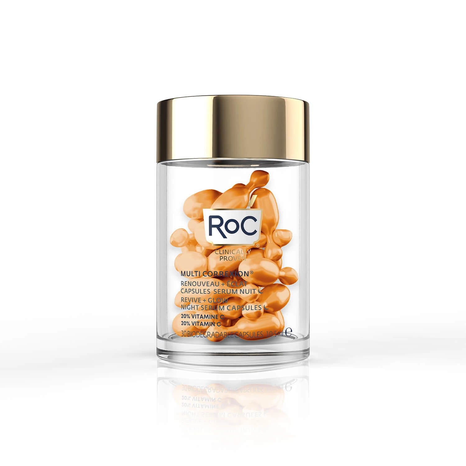 Roc Multi Correxion Revive + Glow Night Serum 30 Capsules
