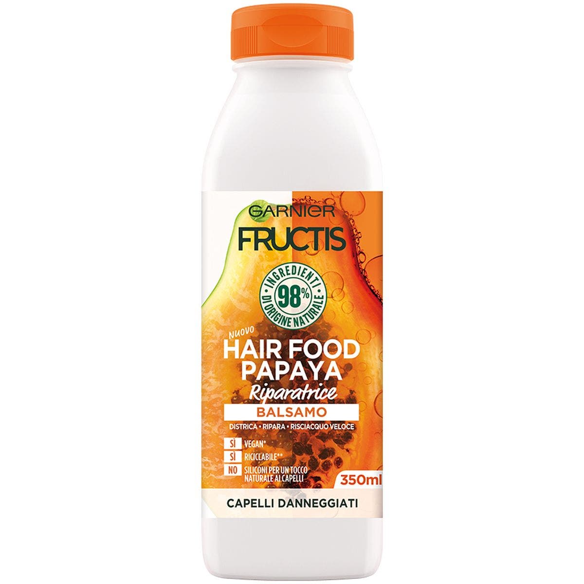 Garnier Fructis Hair Food Balsamo Riparatore Papaya 350 ml