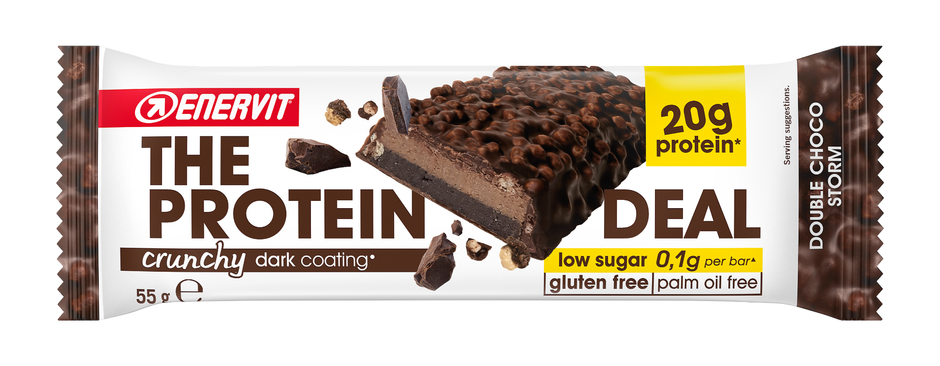 Enervit The Protein Deal Protein Bar Crunchy Double Choco 55g