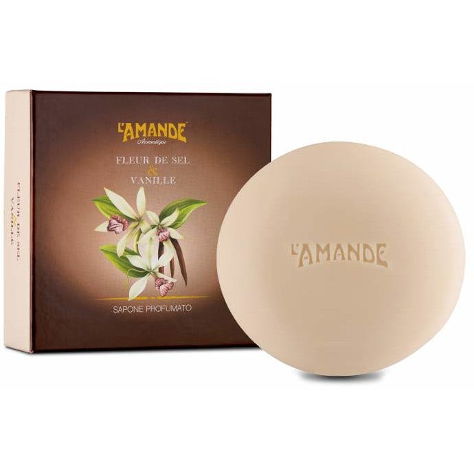 L'Amande Aromatique Sapone Profumato Fleur De Sel & Vanille 150g