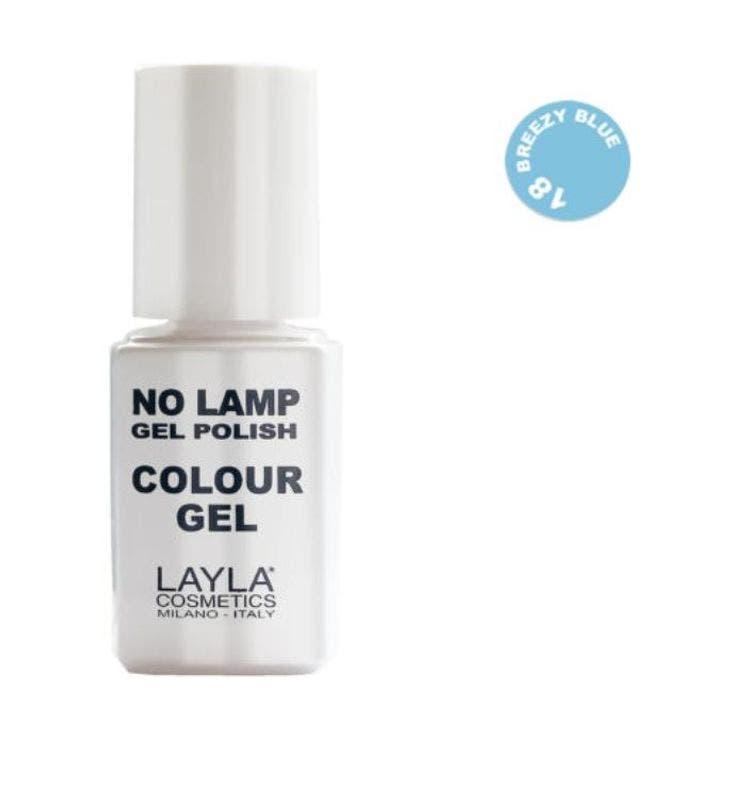 Layla No Lamp Gel Polish Colour Gel colore n.18 Breezy Blue 10ml