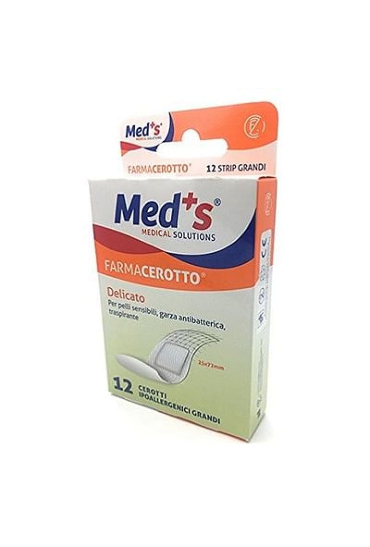 Meds Farmacerotto Strips Delicato Tessuto Non Tessuto 12 Pezzi