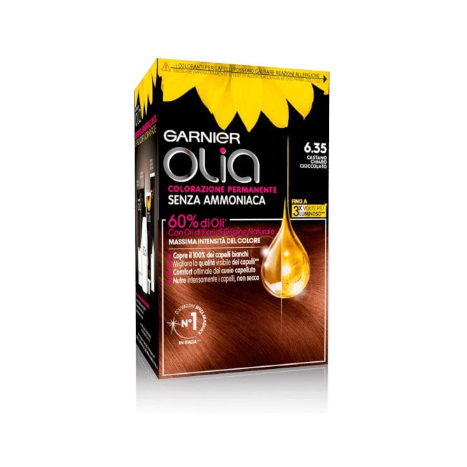 Garnier Olia Colorazione Capelli 6.35 Castano Chiaro Cioccolato