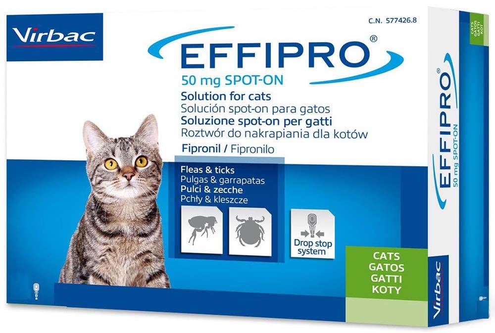 Vibrac Effipro Spot-On Soluzione 50mg Per Gatti 24 Pipette