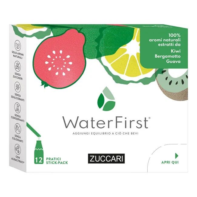 Zuccari WaterFirst Kiwi, Bergamotto, Guava 12 Stick