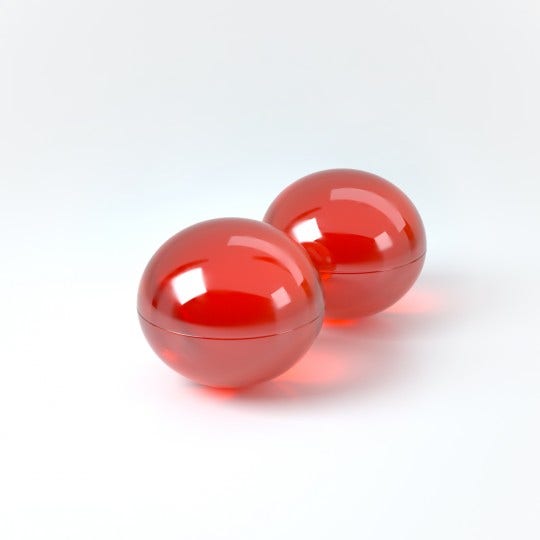 Crushious Lub Balls Palline Lubrificanti Gusto Fragola e Champagne