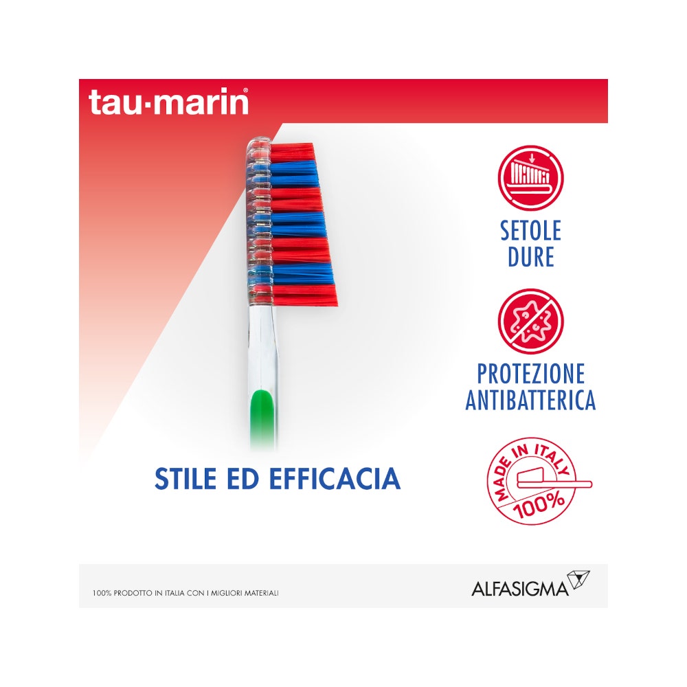 Taumarin Spazzolino Scalare 33 Duro Con Antibatterico