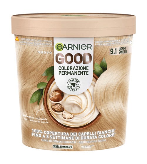 Garnier Good Kit Colorazione Permanente 9.1 Biondo Vaniglia 160g