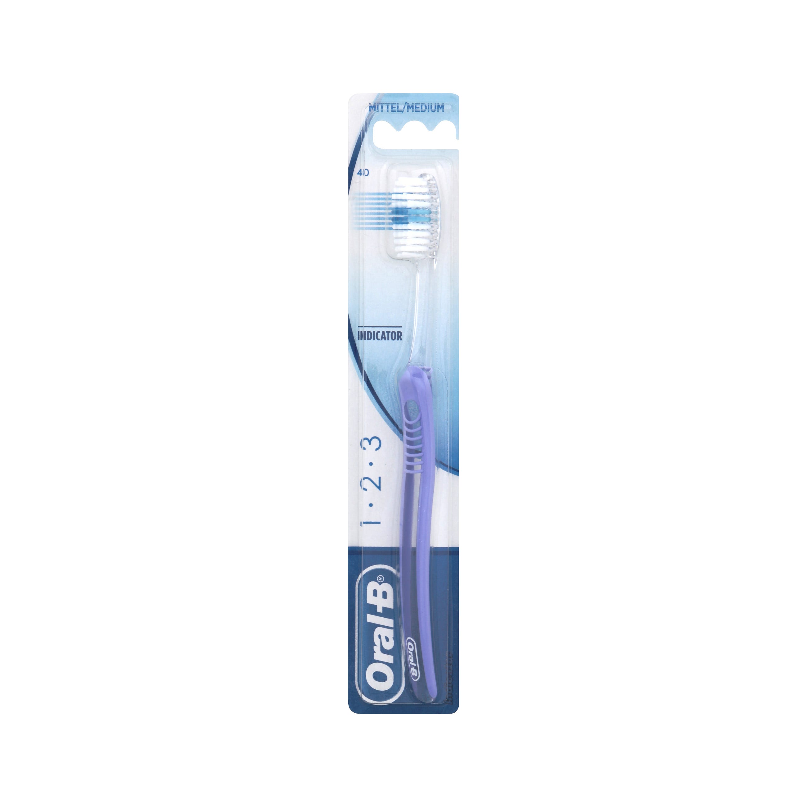 Spazzolino Manuale Medio Oral-B 1 2 3 Indicator Misura 35