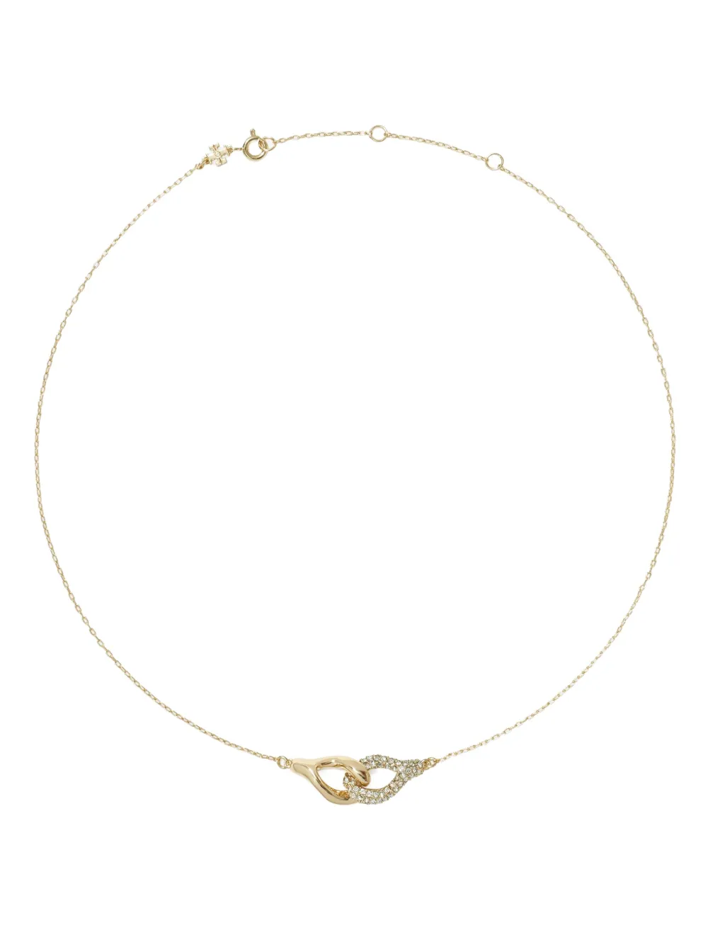 Tory Burch Interlocking Wishbone pendant necklace - Oro
