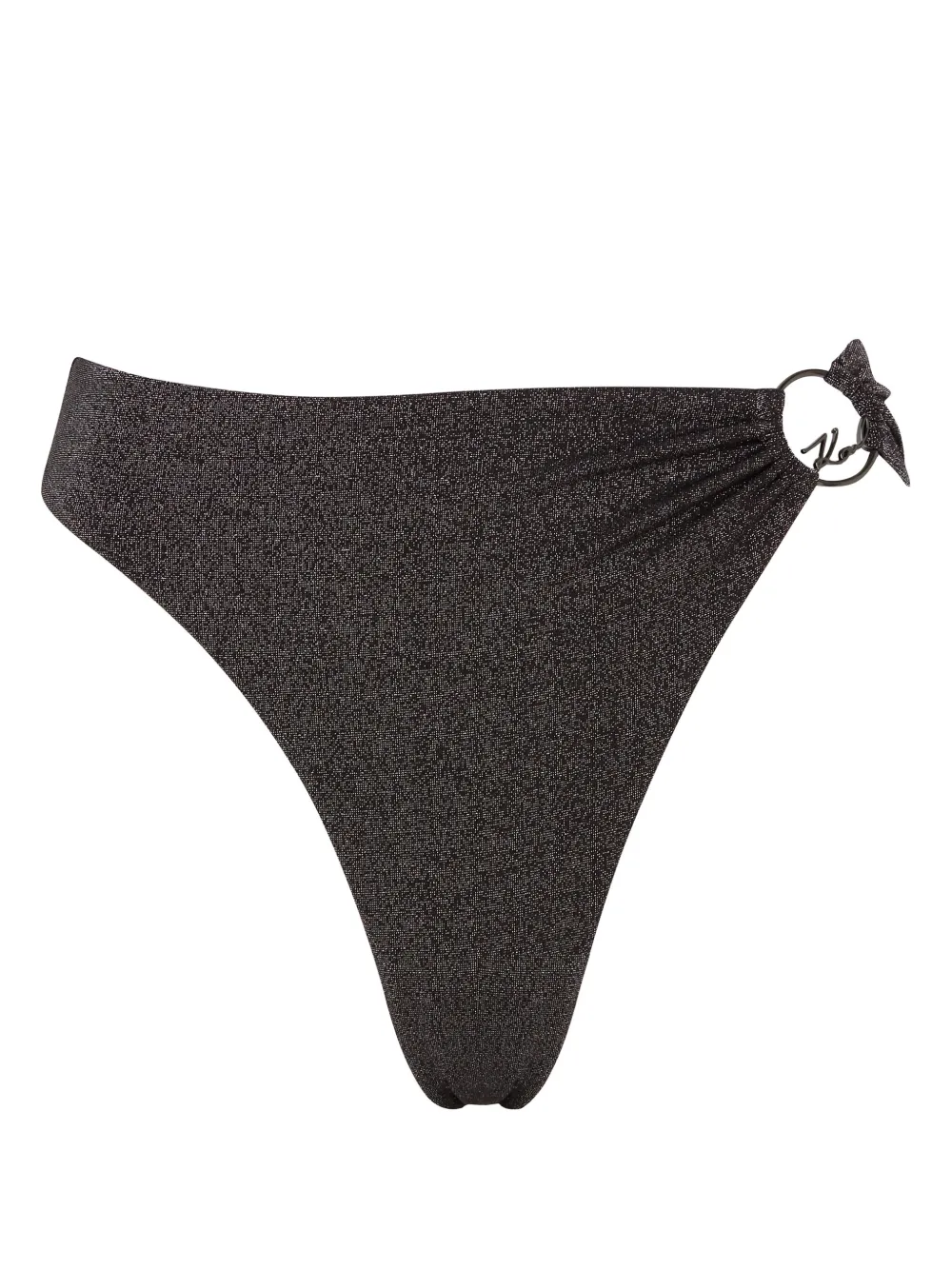 Karl Lagerfeld ruched-detailing bikini bottoms - Nero