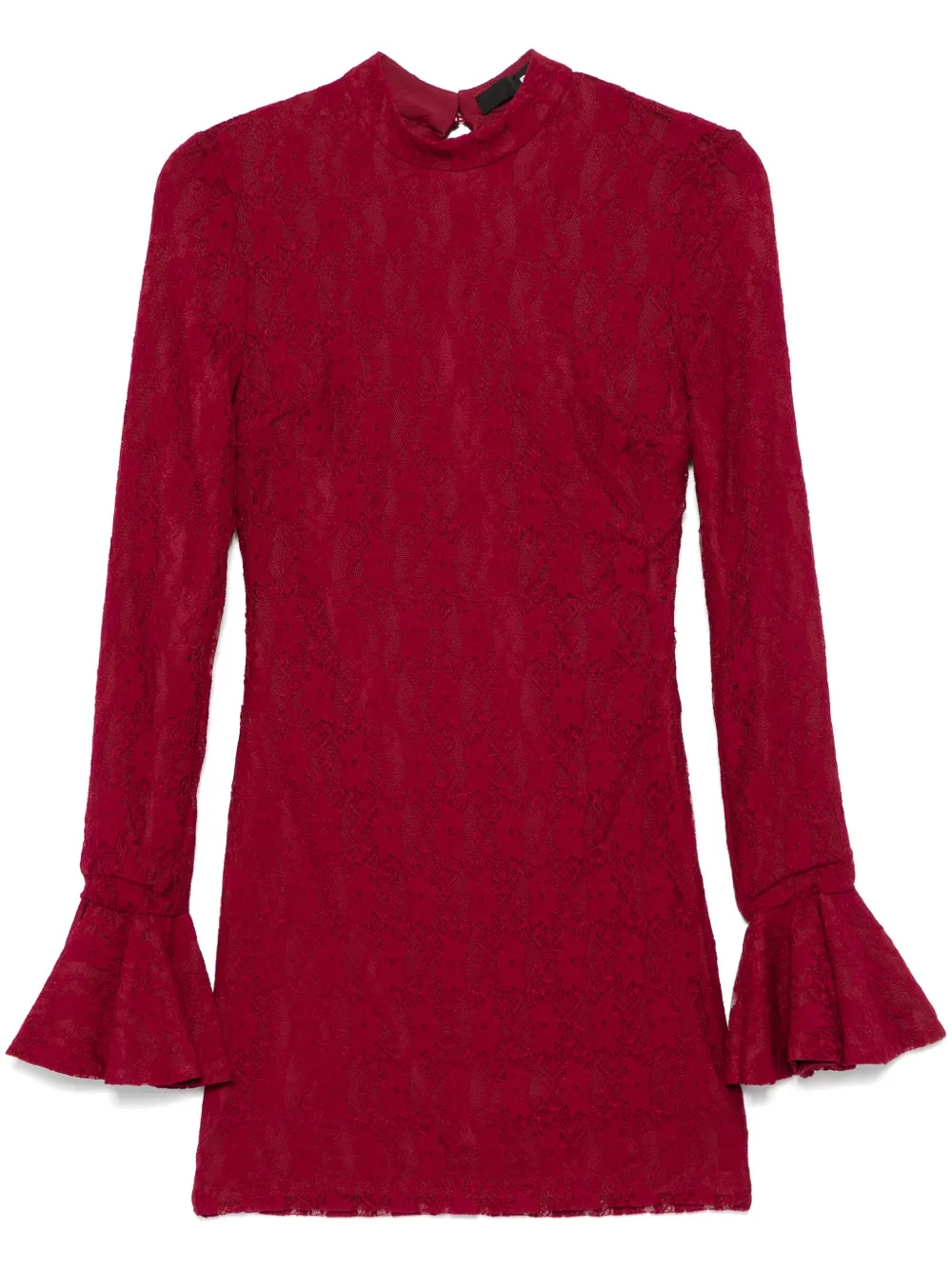ROTATE BIRGER CHRISTENSEN lace mini dress - Rosso