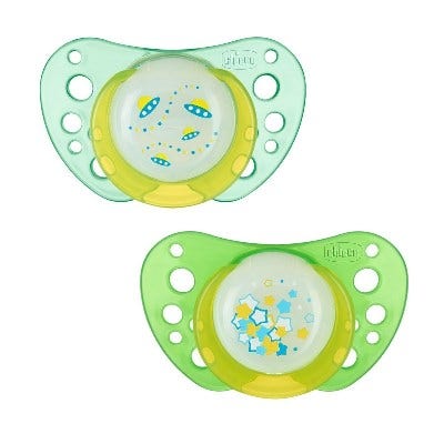 Chicco Succhietto Air Lumi Silicone 6-12 2pz
