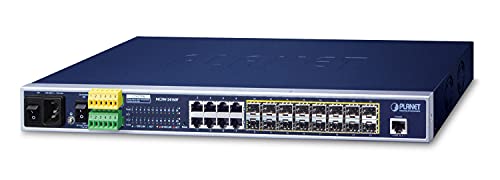 Planet Mgsw-24160F - Managed Metro Ethernet Switch 16-Port 100/1000Base-X Sfp + 8-Port 10/100/1000, Base-T L2/L4, (Ac+2 Dc, Dido)