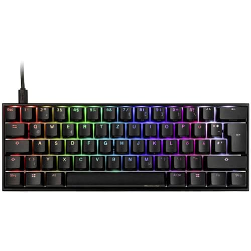 Ducky Compatibile Con Mecha Mini Gaming Tastatur, Mx-Brown, Rgb-Led - Schwarz