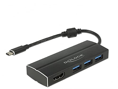Delock 63931 Hub Di Interfaccia Usb 3.0 (3.1 Gen 1) Type-C 5000 Mbit/S Nero
