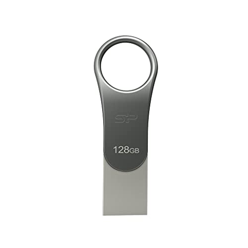 Silicon Power Usb-Stick 128Gb Usb3.0 C80 Silver Type-C Ready