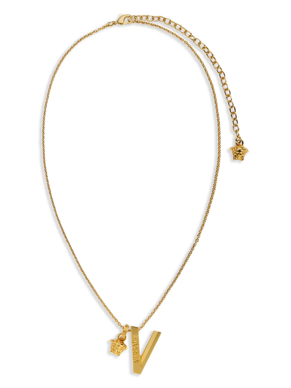 Versace logo-plaque necklace - Oro