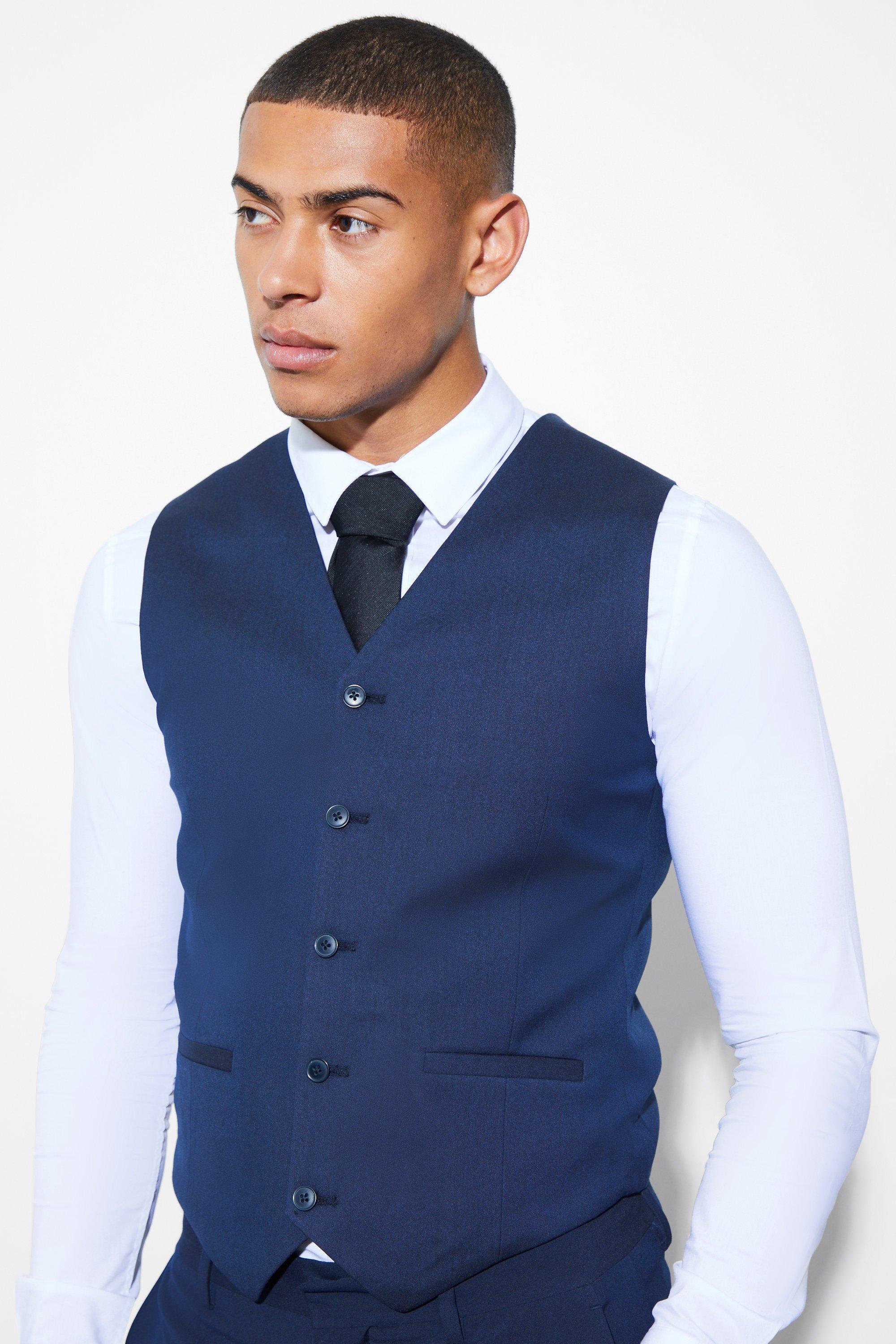 Gilet Skinny Fit, Navy