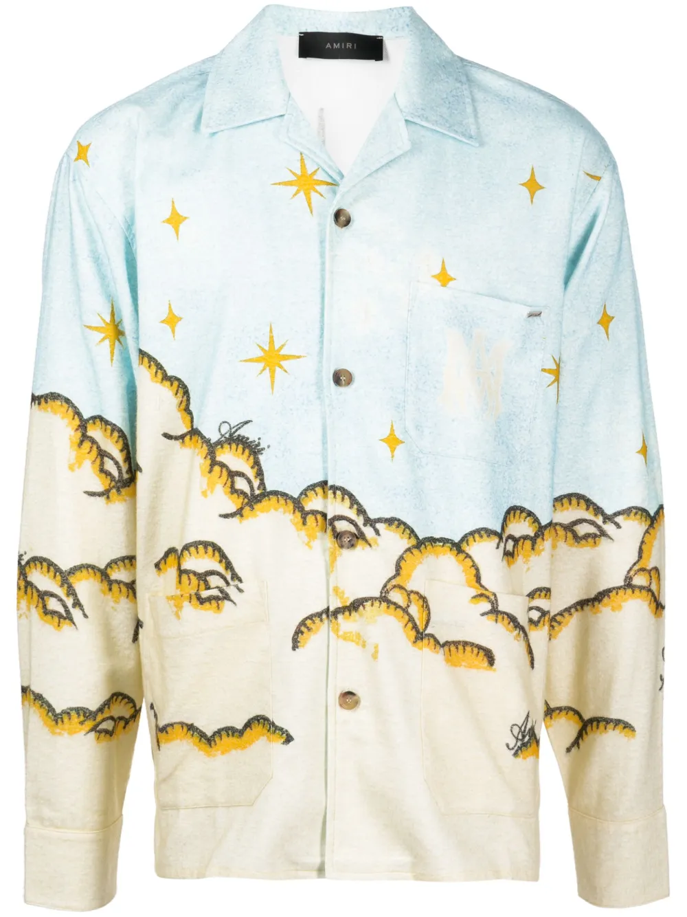 AMIRI Camicia con stampa - Blu
