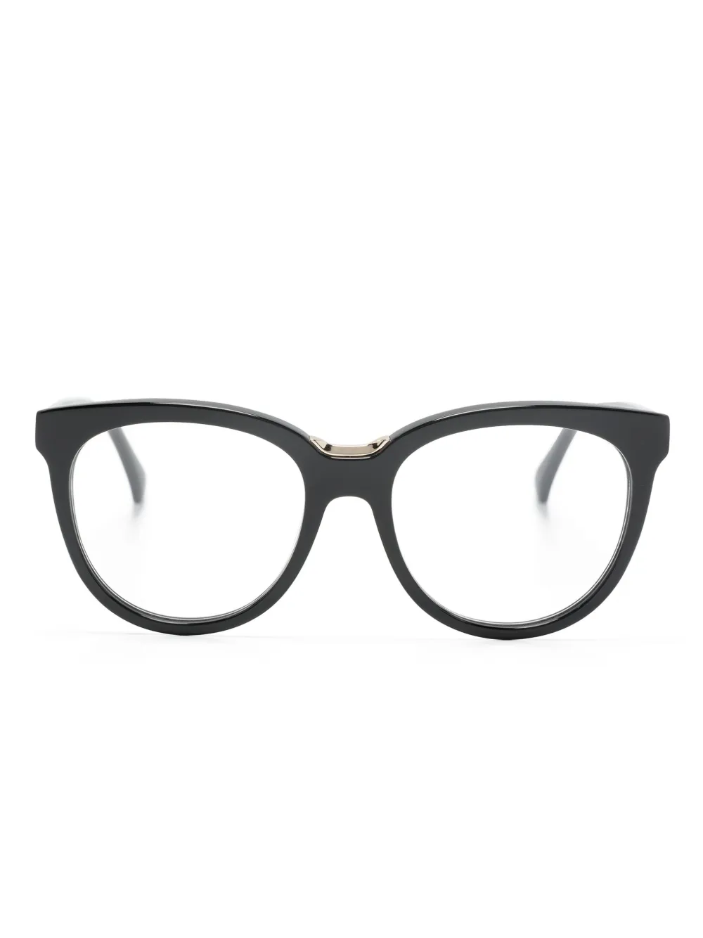 Max Mara Eyewear Occhiali cat-eye con stampa - Nero