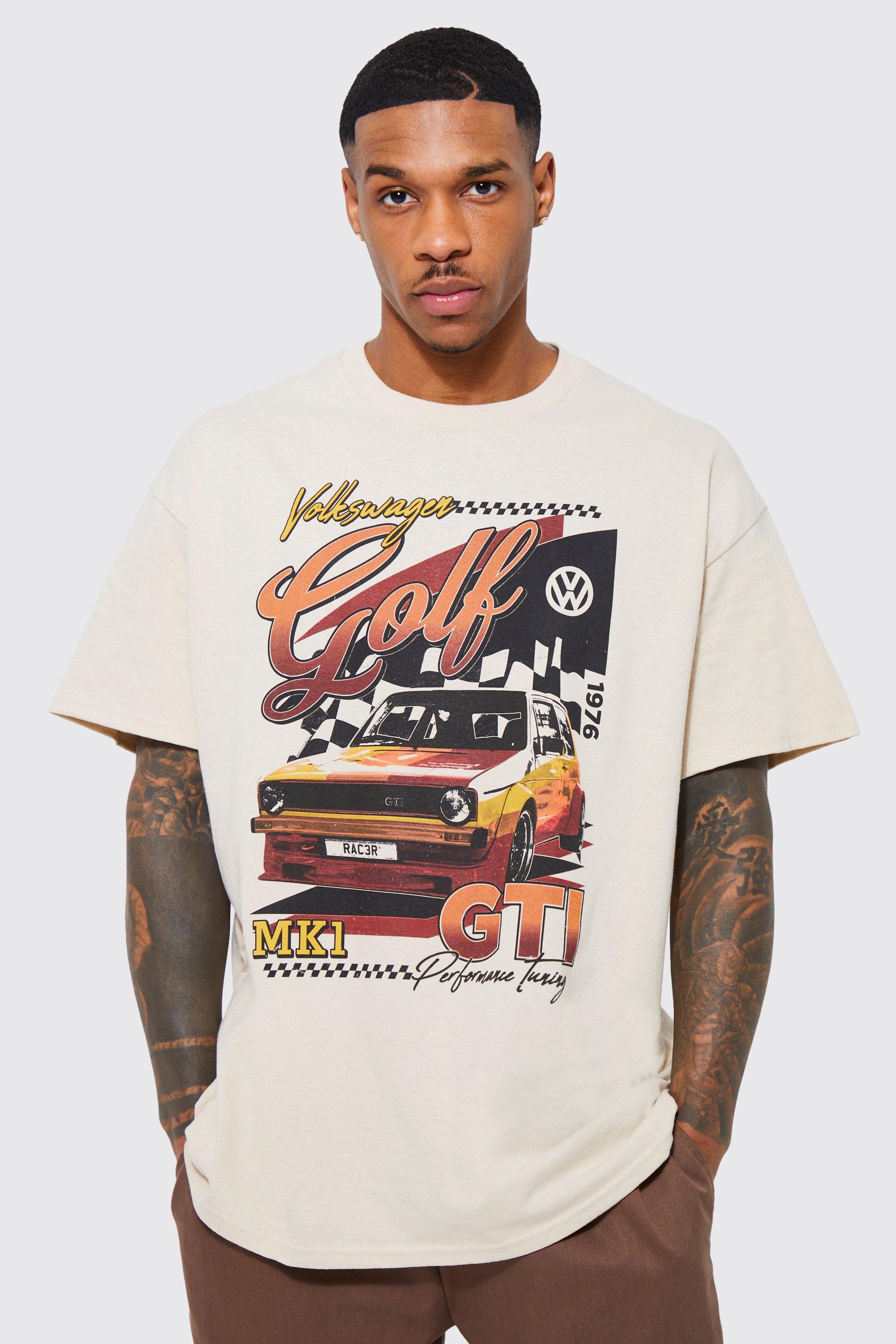 T-shirt oversize ufficiale Volkswagen, Beige