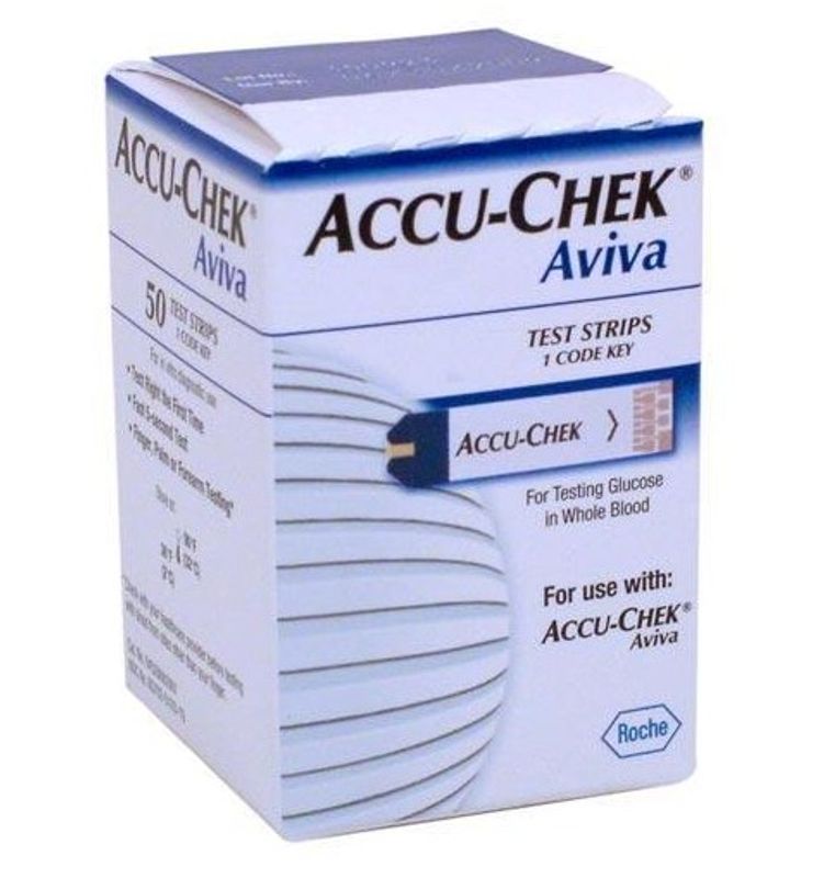 50 strisce reattive per Accu Chek Aviva