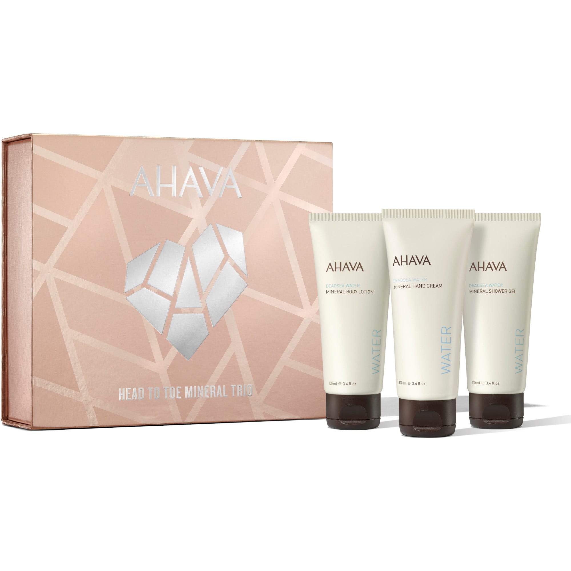 Head To Toe Mineral Trio Mineral Hand Cream 100ml + Mineral Body Lotion 100ml + Mineral Shower Gel 1