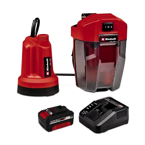Einhell Power X-Change Ge-Sp 18 Ll Li (1X4,0Ah) Pompa Ad Immersione Acque Chiare 4500 L/H 8 M
