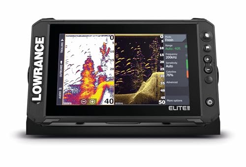 Lowrance Elite Fs Series 9" Fish Finder Gps Con Precaricato C-Map Contour+, Compatibile Con Target Attivo (Senza Trasduttore)