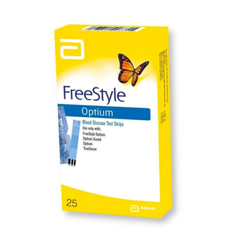 FreeStyle Optium Strisce Monitoraggio della glicemia 25 strisce
