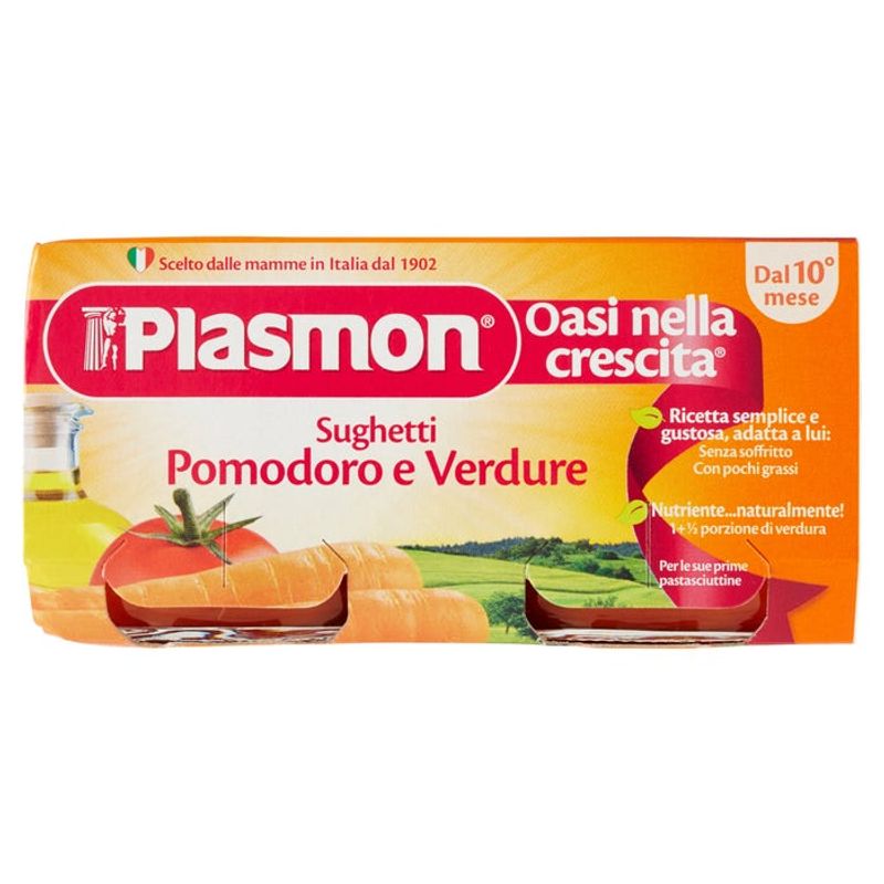 Plasmon I Sughetti Pomodoro E Verdure 80gx2Pezzi