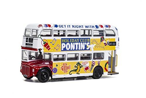 Corgi Modello Pressofuso, Aec Rm, Blackpool Transport/Pontins, Bianco/Giallo/Rosso, Om46317