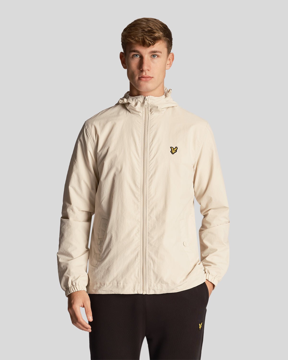 Lyle Scott lichtgewicht cremekleurige jas