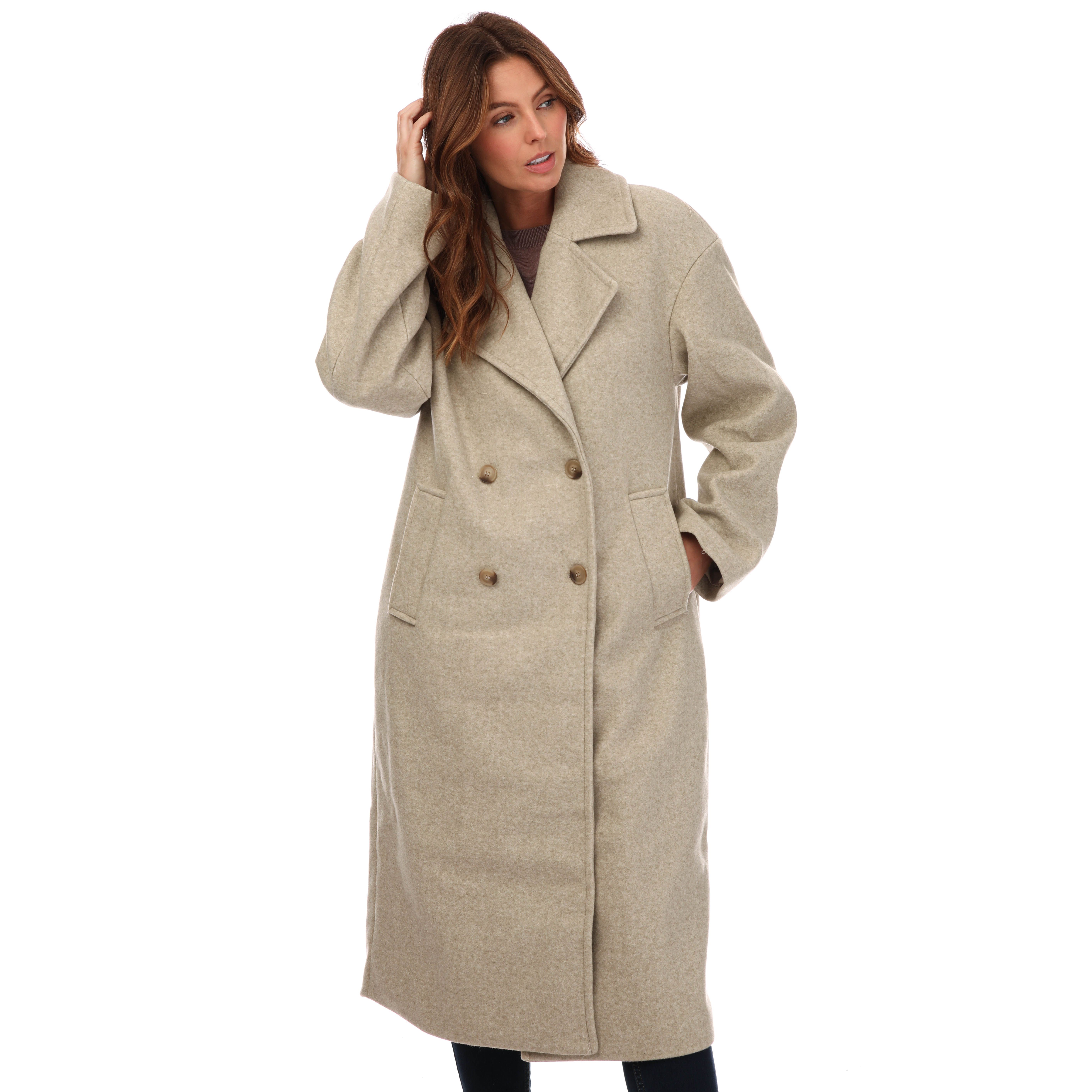 Women's Only Wembley Oversized Coat in Beige