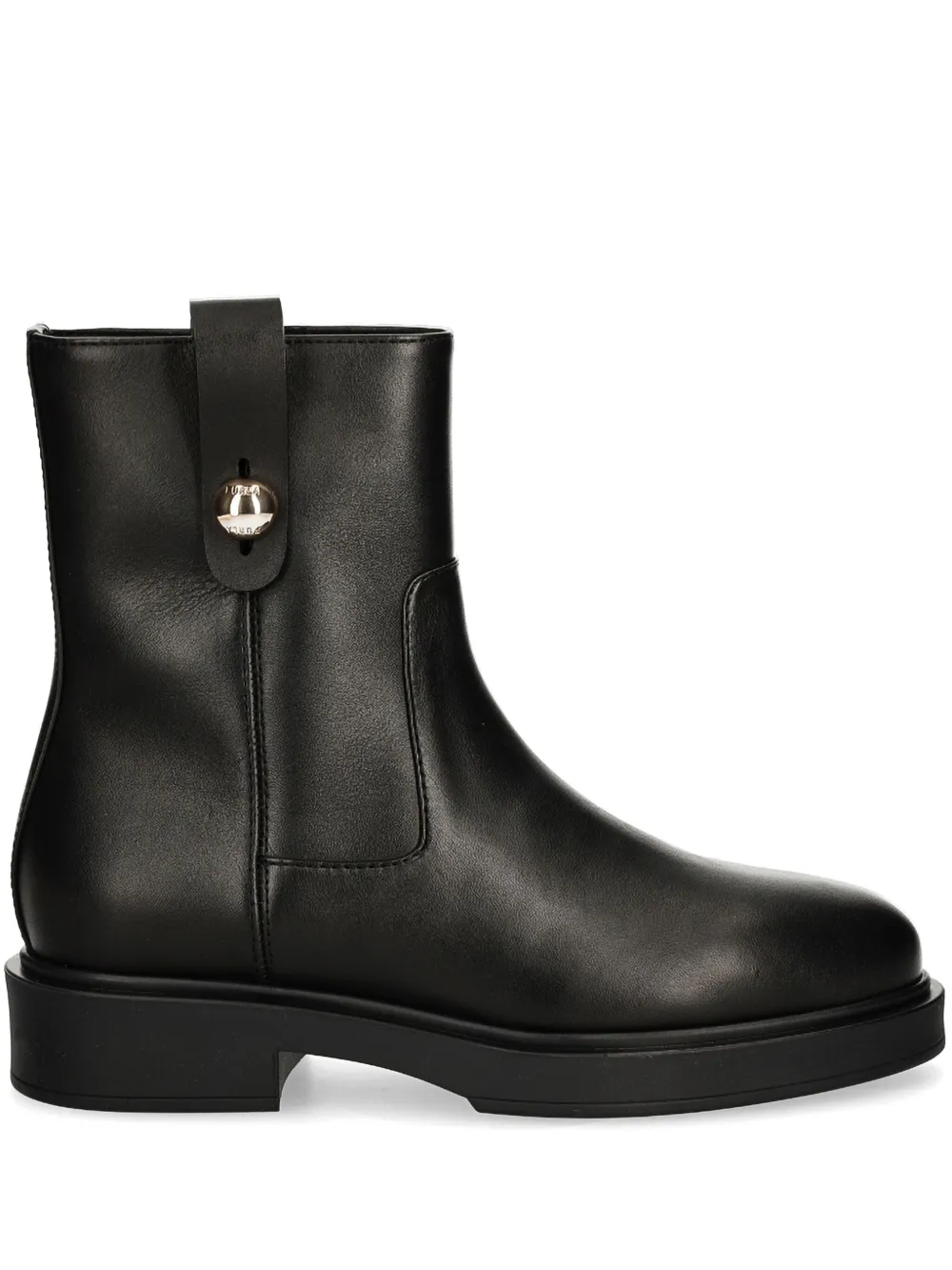 Furla leather boots - Nero