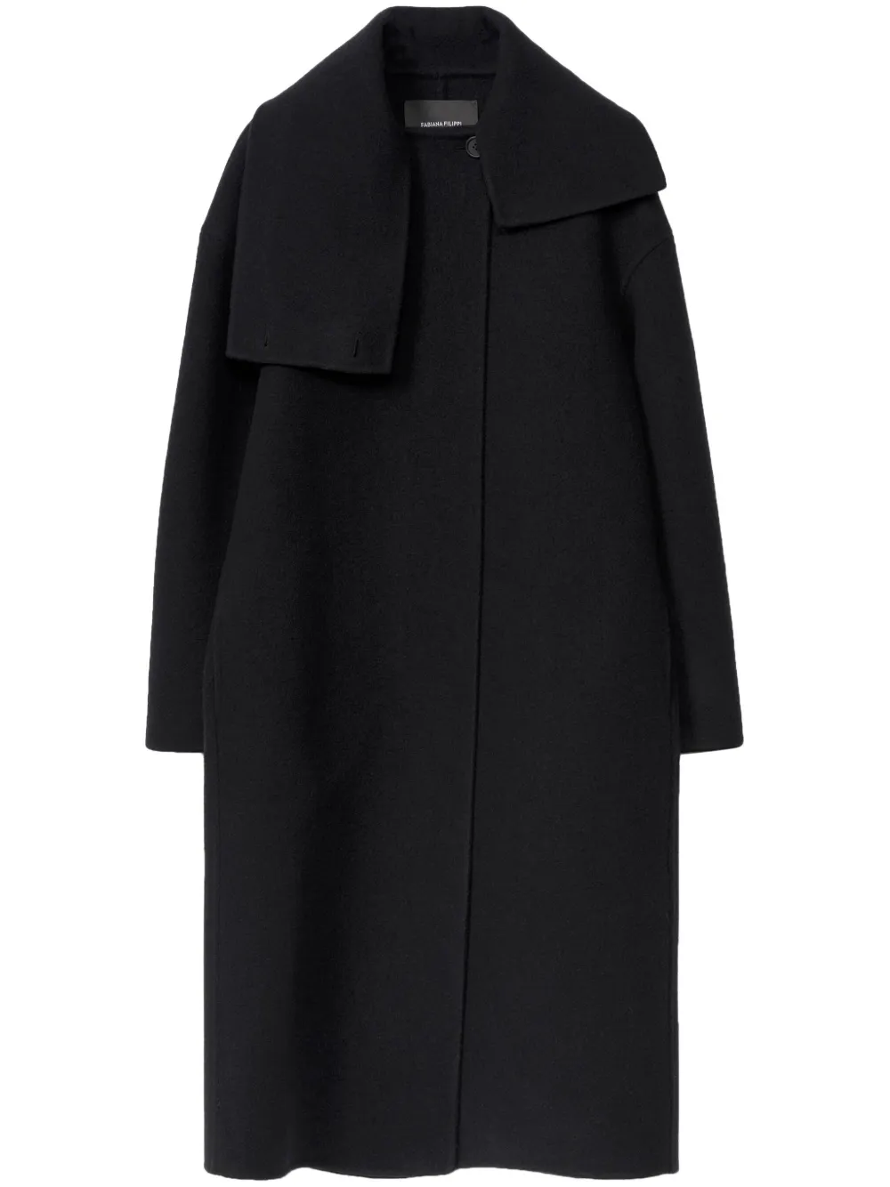 Fabiana Filippi boiled wool coat - Nero