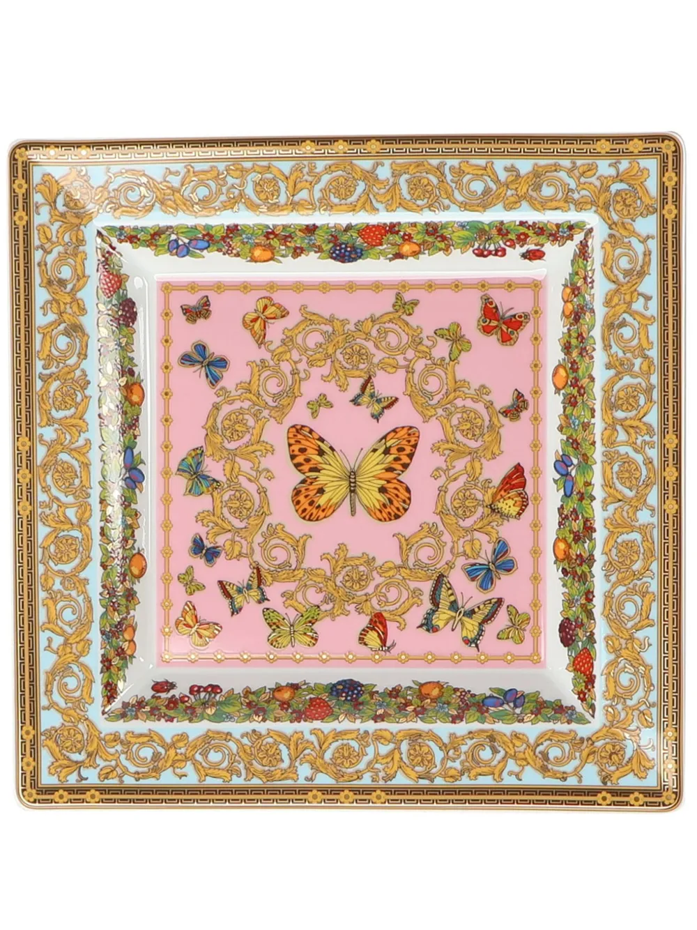 Versace Butterfly Garden tray - Rosa
