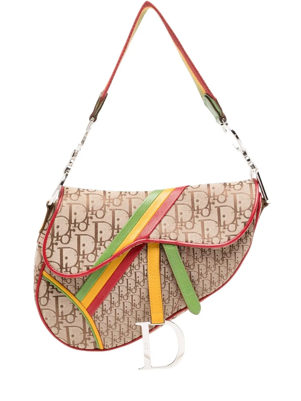 Christian Dior Pre-Owned Borsa a spalla Rasta Trotter Saddle Pre-owned 2004 - Marrone