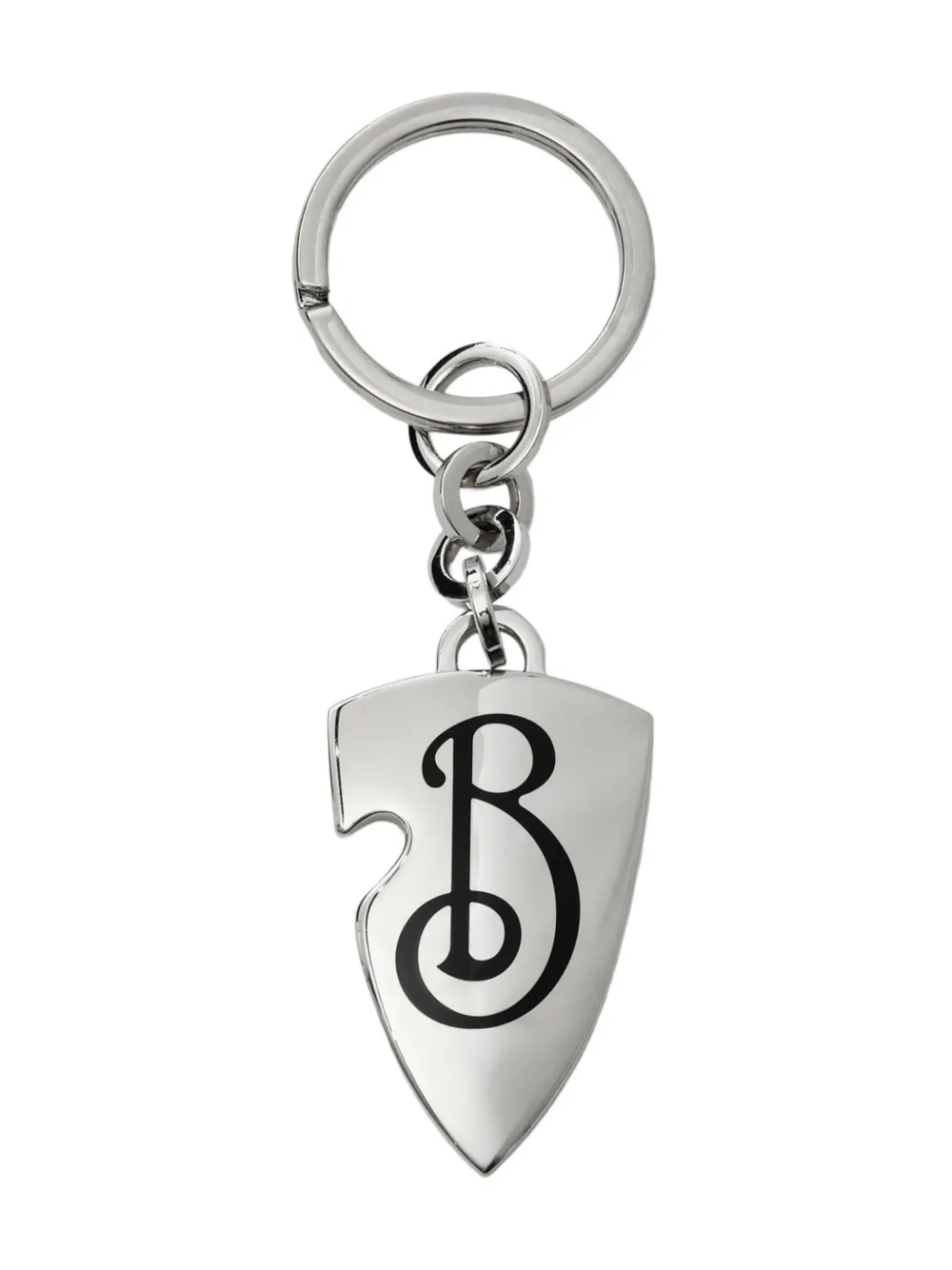Burberry B Shield keyring - Argento