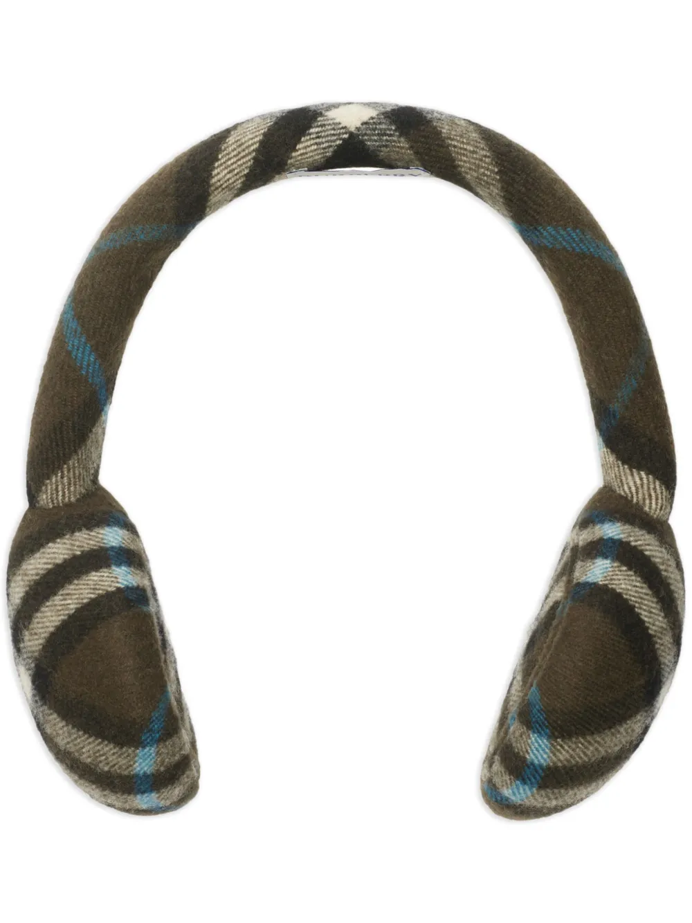 Burberry Check wool earmuffs - Marrone